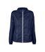 Womens/ladies Fastplant Jacket Navy Printer RED-1