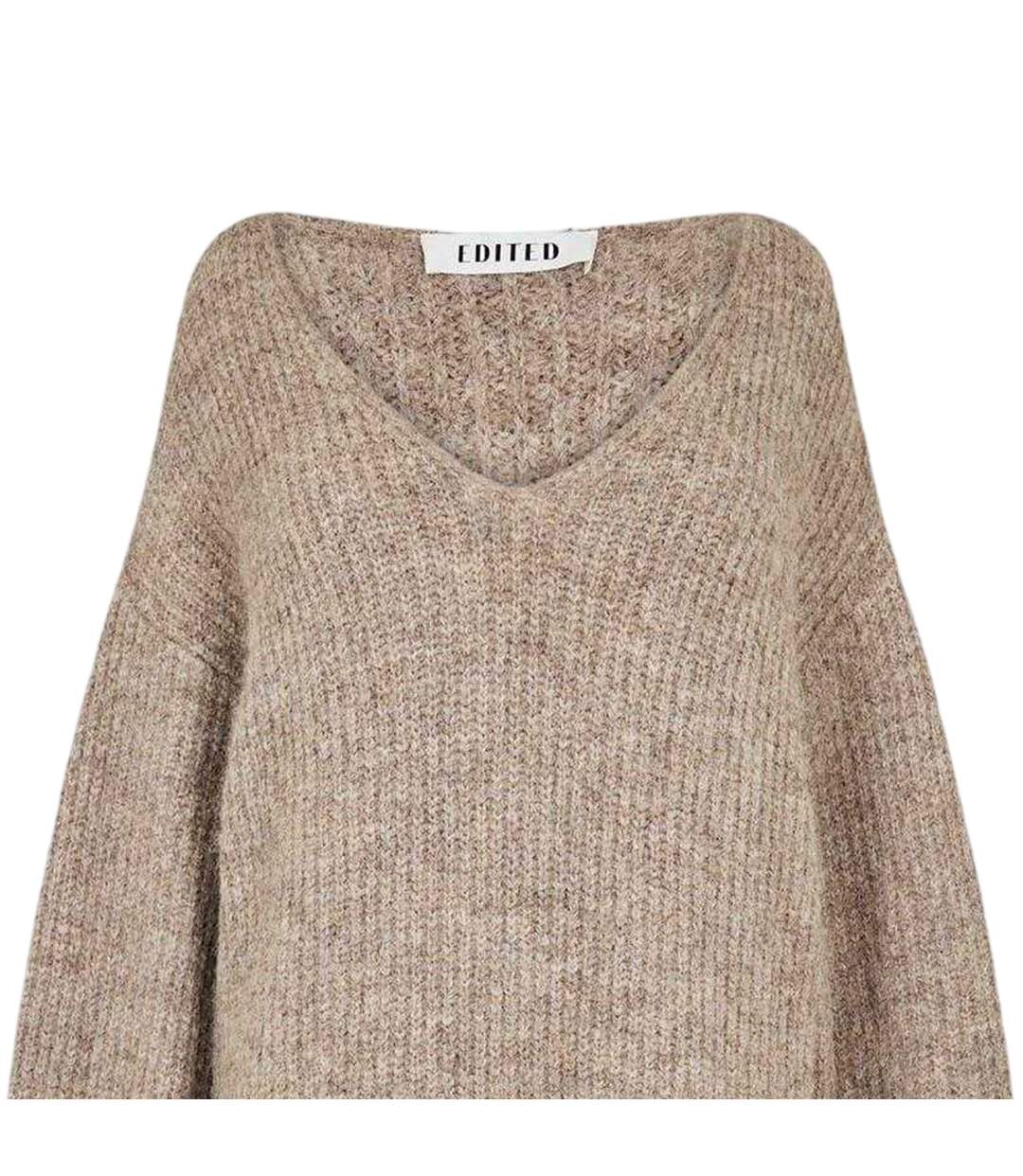 Robe Pull Femme Taupe Edited-3