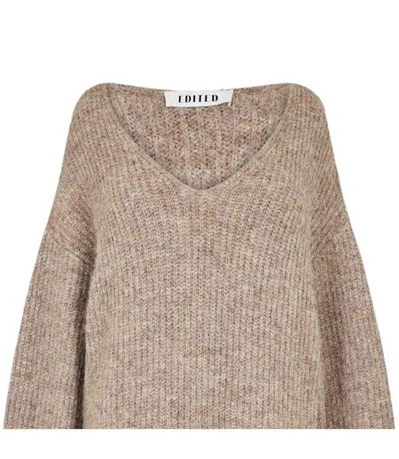 Robe Pull Femme Taupe Edited