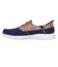 Womens/ladies On The Go Flex Palmilla Boat Shoes Navy Skechers-2