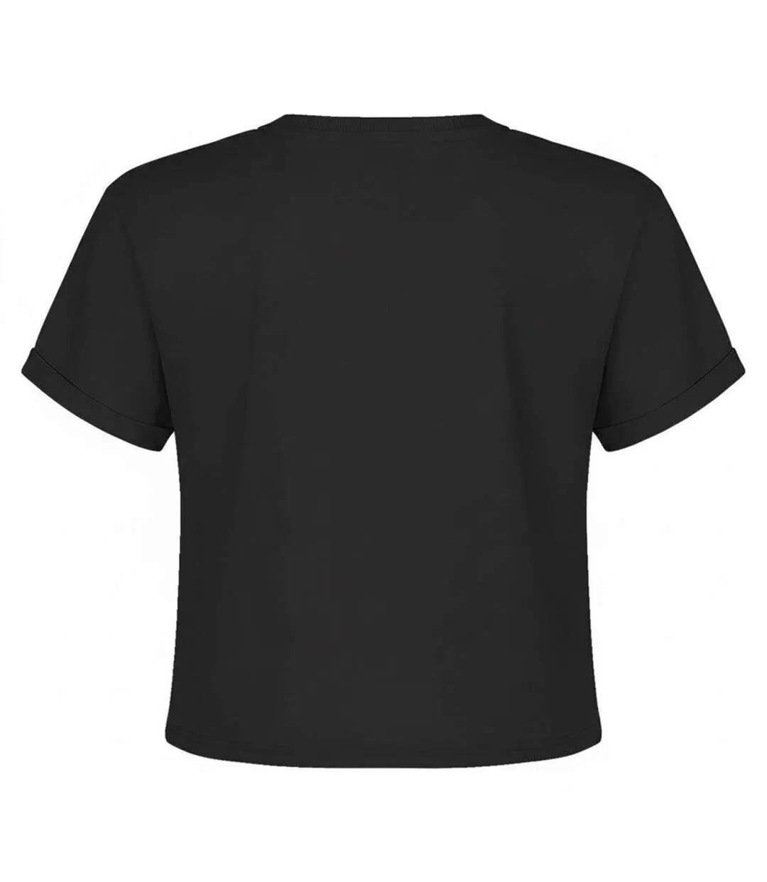 Womens/ladies Cbgb Snake Logo Crop Top Charcoal Amplified-2