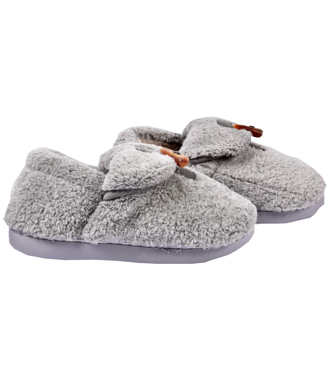 PANTOUFLE Femme Chausson COCOONING MD8697 GRIS