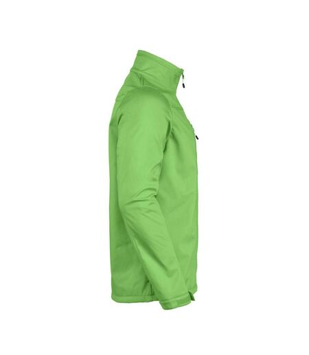Mens Vert Soft Shell Jacket Lime Printer RED