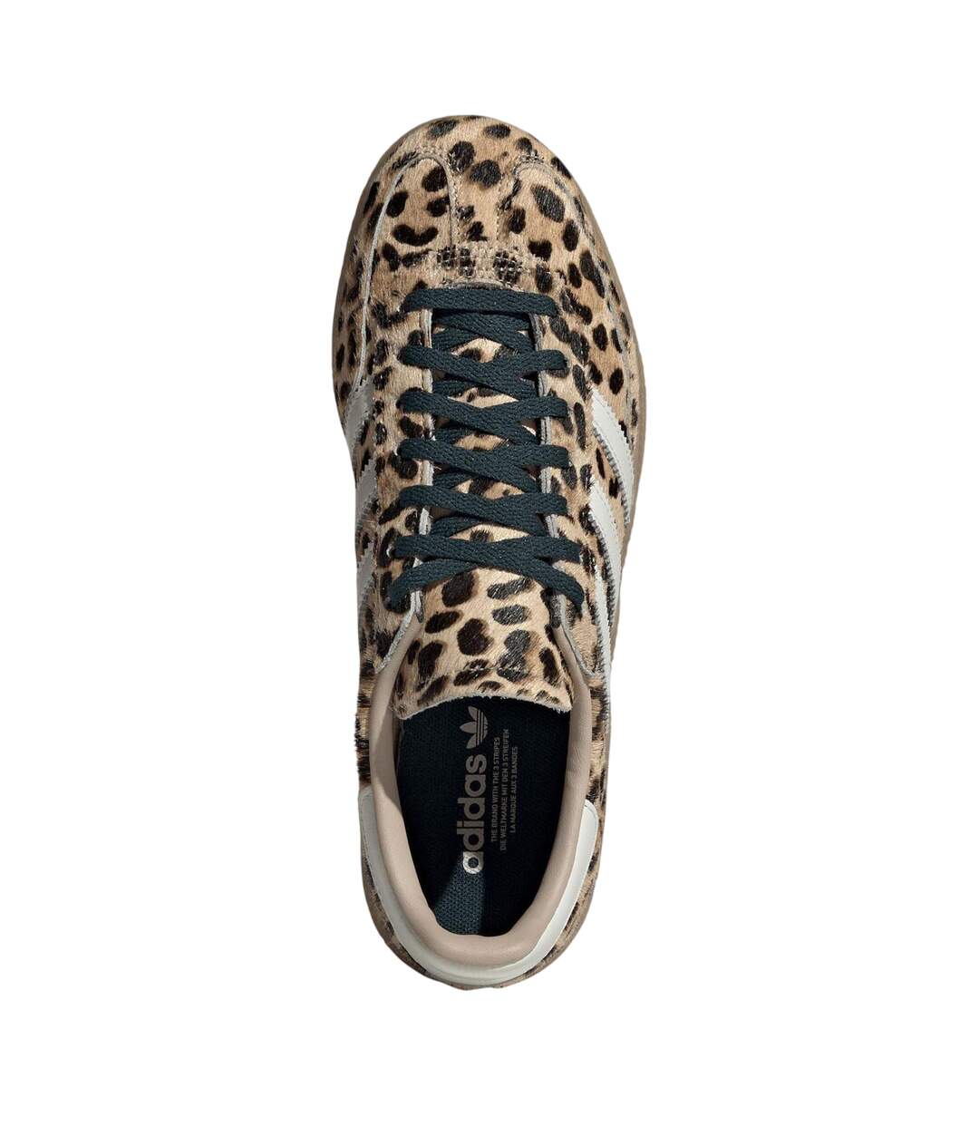 Chaussures Handball Motif/style Imprimé Léopard Spezial Femme Beige Noir Adidas-4