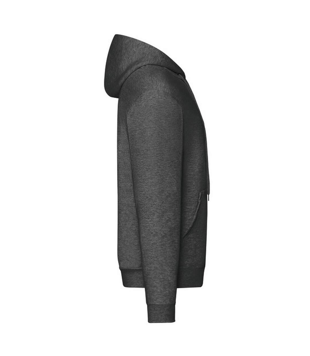 Veste À Capuche Classic Homme Gris Foncé Chiné Fruit Of The Loom-3