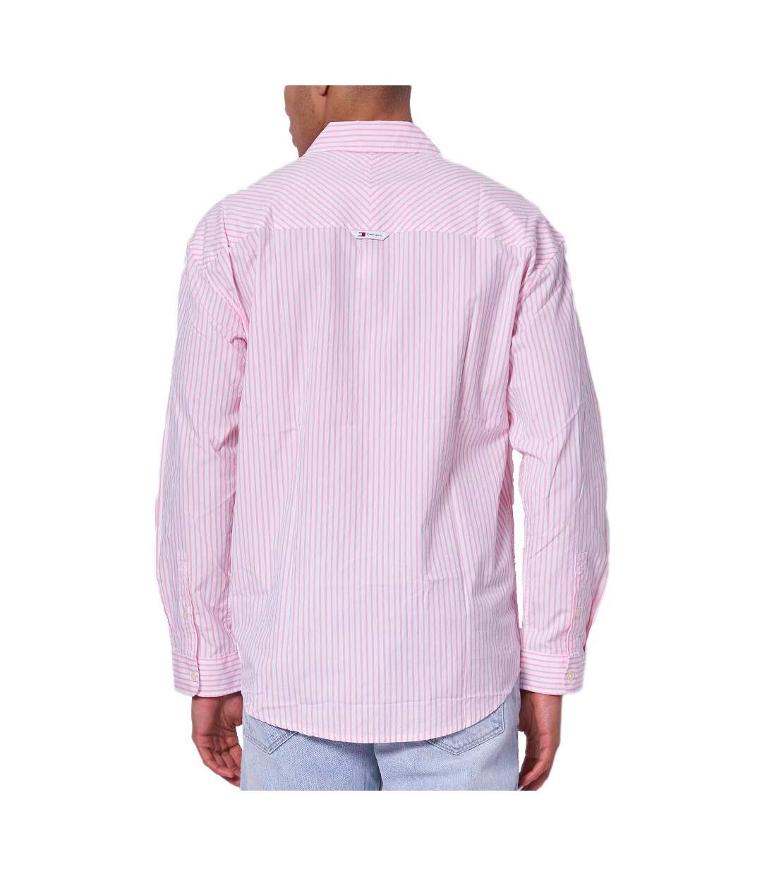 Chemise Manches Longues Rose Homme Tommy Hilfiger DM0DM18956 - S