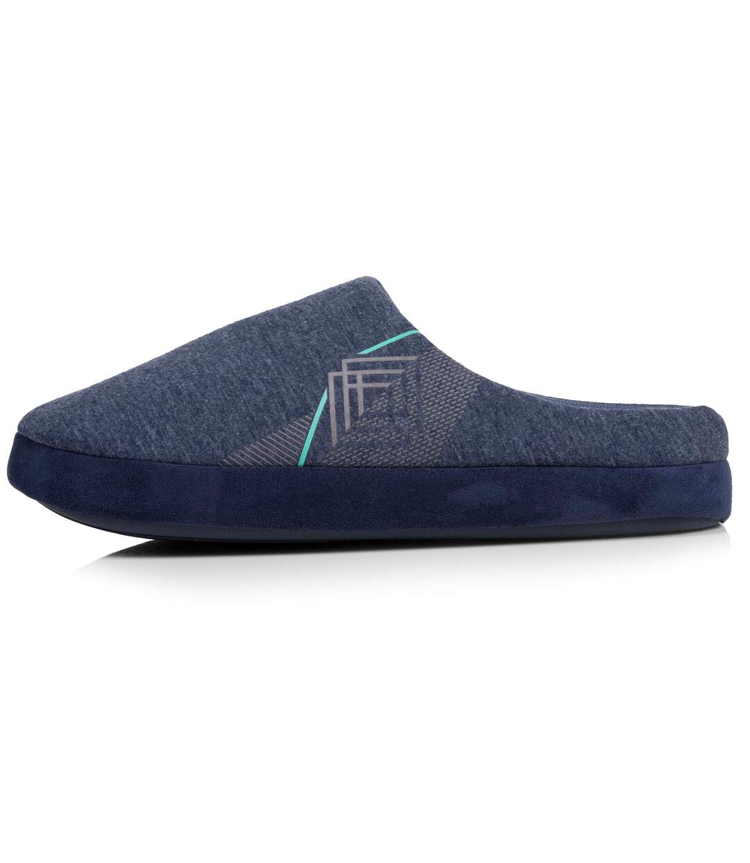 Isotoner Chaussons extra-light Mules homme jersey, semelle gomme antidérapante-4