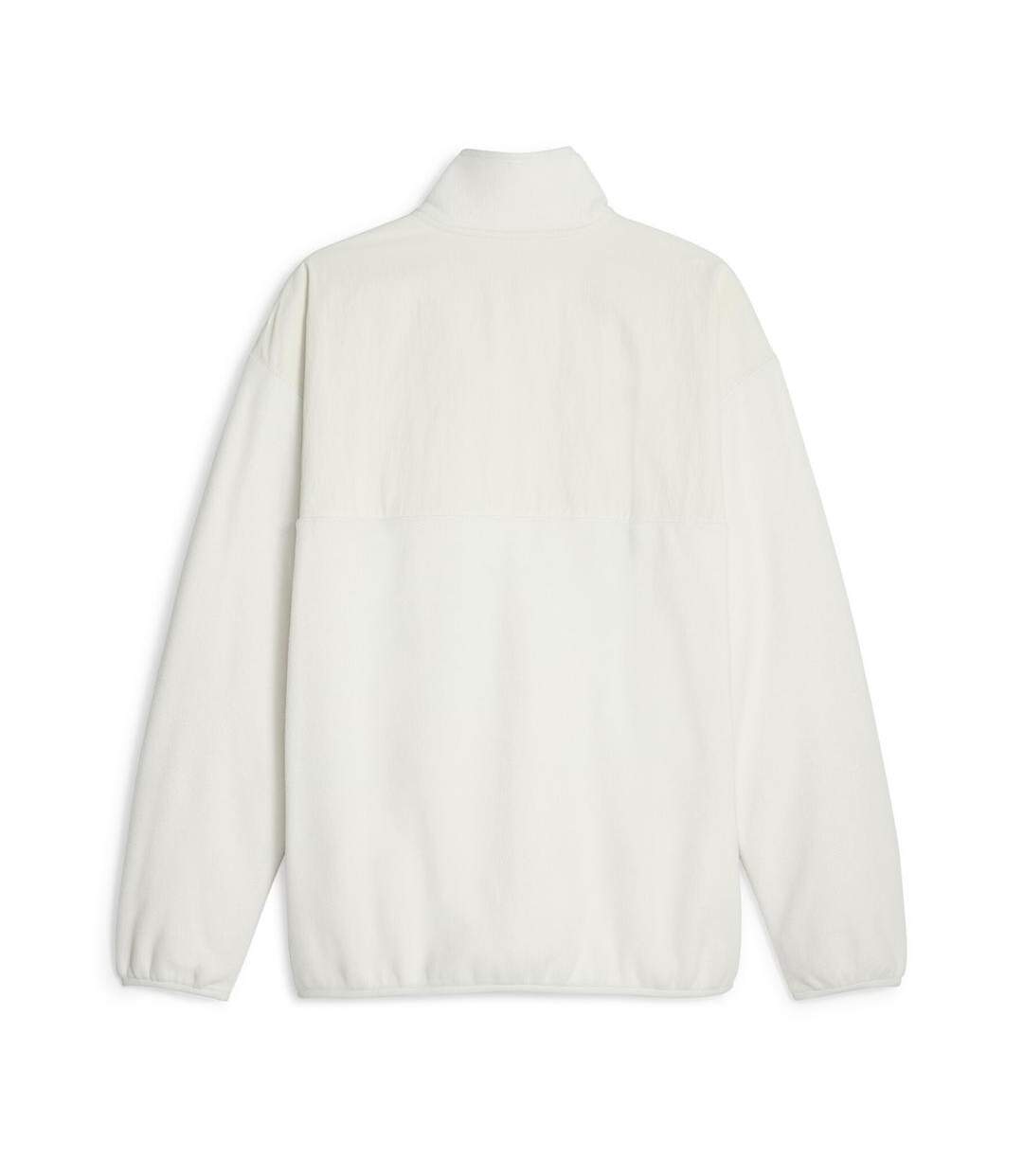 Polaire demi-zippé blanc homme puma classics - l-2