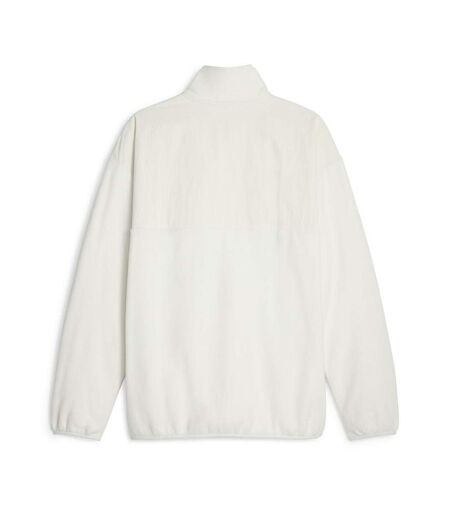 Polaire demi-zippé blanc homme puma classics - l
