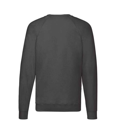 Fruit of the Loom Unisex Adult Lightweight Raglan Sweatshirt (Light Graphite) - UTPC5832