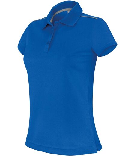 Polo femme sport - PA481 - bleu roi - manches courtes