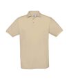 Polo manches courtes - homme - PU409 - beige sable