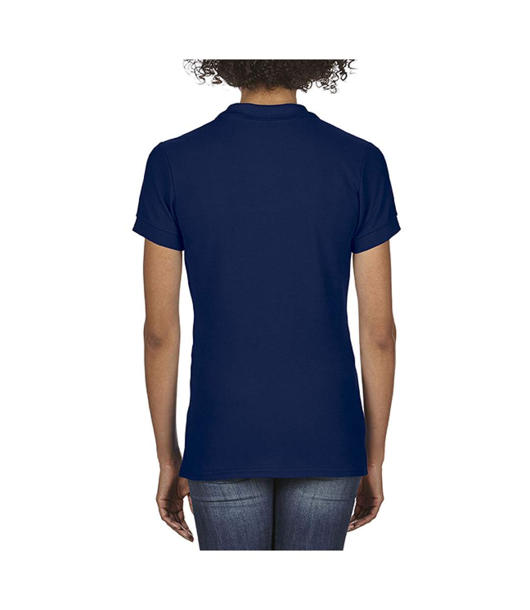 Softstyle polo uni femme bleu marine Gildan