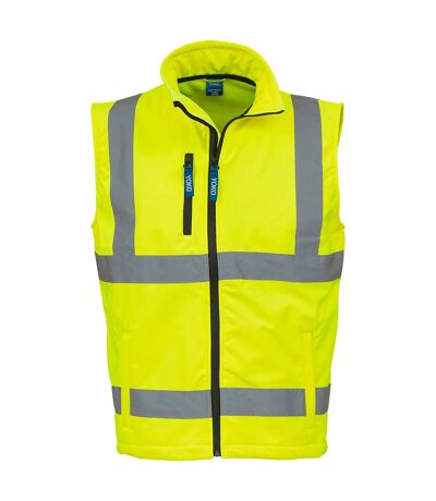 Mens high-vis gilet yellow Yoko