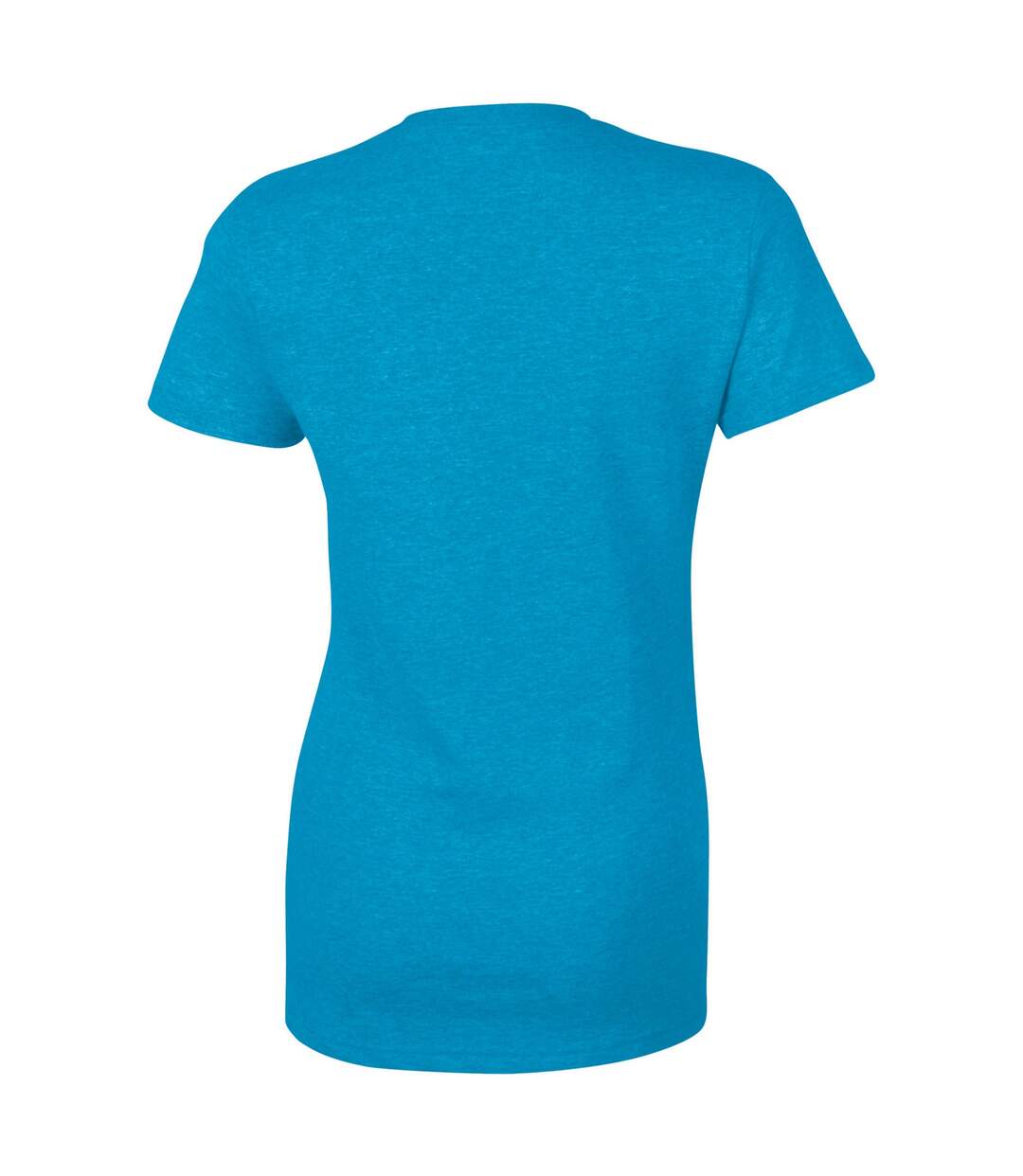 T-shirt femme bleu saphir chiné Gildan