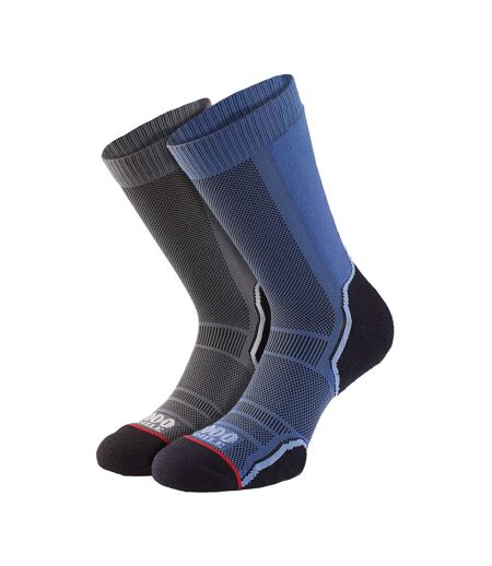 2 Pack Men's Single Layer Trek Socks - Twin Pack