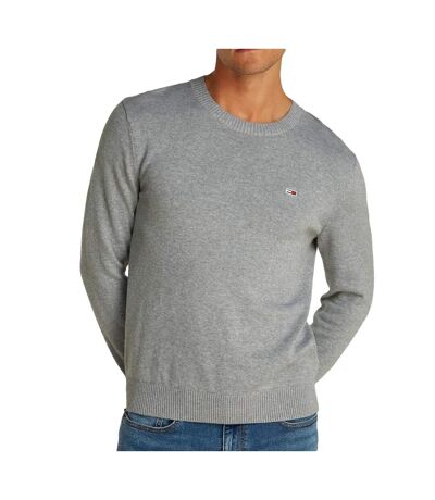 Pull gris homme tommy jeans ess light - l