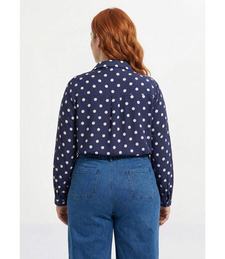 Chemisier chic, imprimé pois