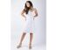 Robe coupe courte MAXINE unie blanc Coton Du Monde-2