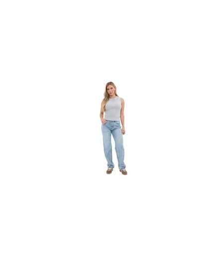 Haut Court Sans Manches Femme Gris Chiné I Saw It First