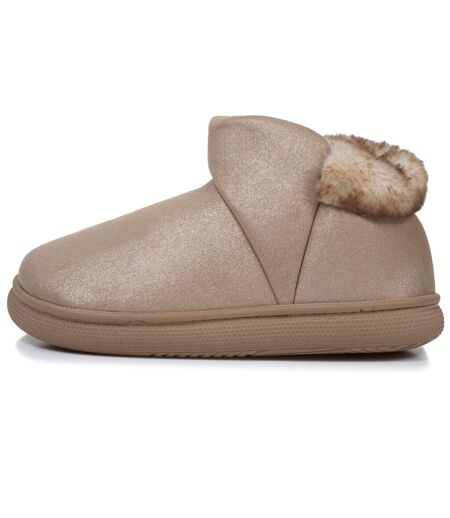 Isotoner Chaussons Bottillons femme semelle bloup extra confort