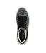 Womens/ladies Classic Textile Trainers Black Natural Skechers-4