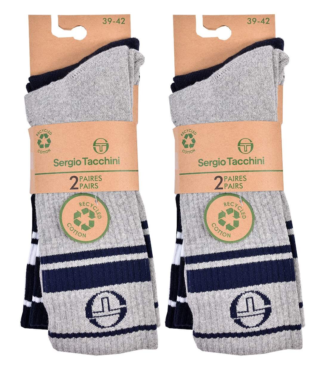 Chaussettes TENNIS SERGIO TACCHINI Lot de 4 Paires PREMIUM 2487 CREW ASS-3