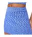 Womens/ladies Space Dye Mini Skirt Blue Jack Wills-2