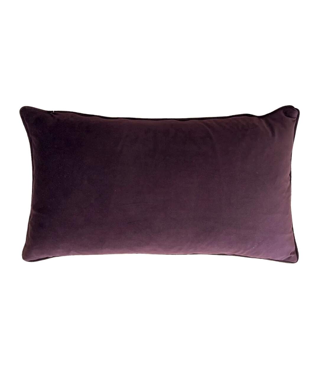 Mogori leaf cushion cover 30cm x 50cm aubergine Wylder-2