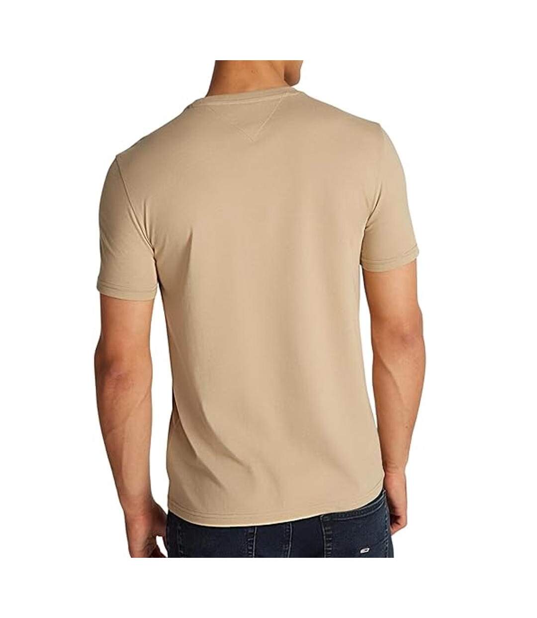 T-Shirt beige foncé  homme tommy hilfiger  jaspe - l-2