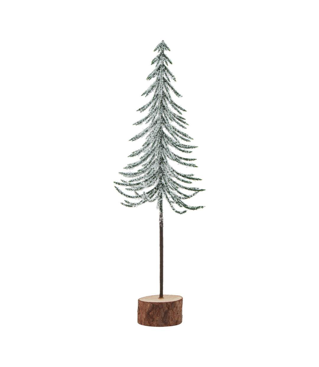 Snowy spindle tree christmas decoration 25cm brown/white/green Hill Interiors-1