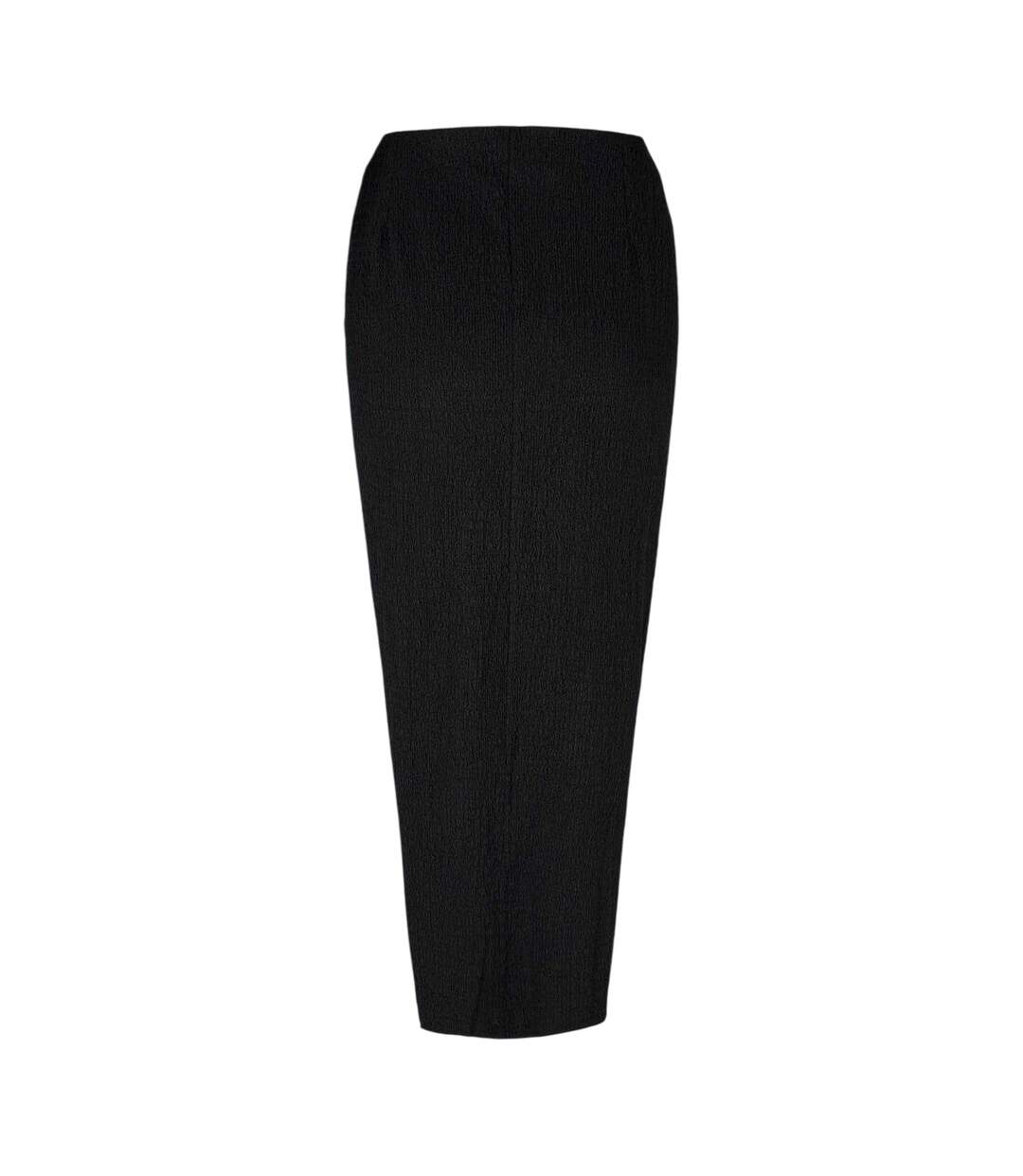 Jupe Mi-longue Motif/style Nœud Torsadé Femme Noir Edited-3