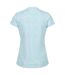 Womens/ladies Fingal Edition Jersey Moisture Wicking T-shirt Blue Regatta-2