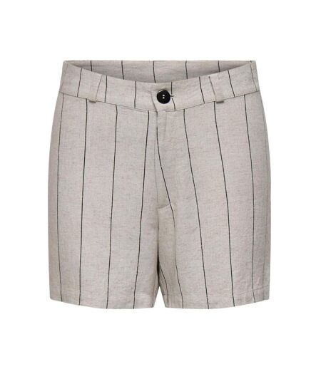 Short rayée beige/gris femme jdy milla