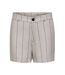 Short rayée beige/gris femme jdy milla-1