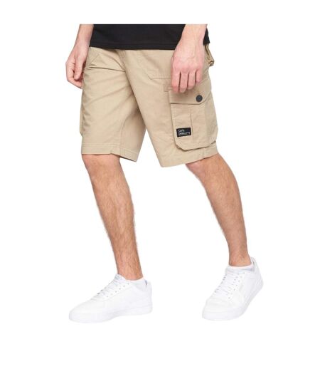 Short à poches kyron homme beige gris Crosshatch