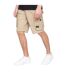 Short à poches kyron homme beige gris Crosshatch