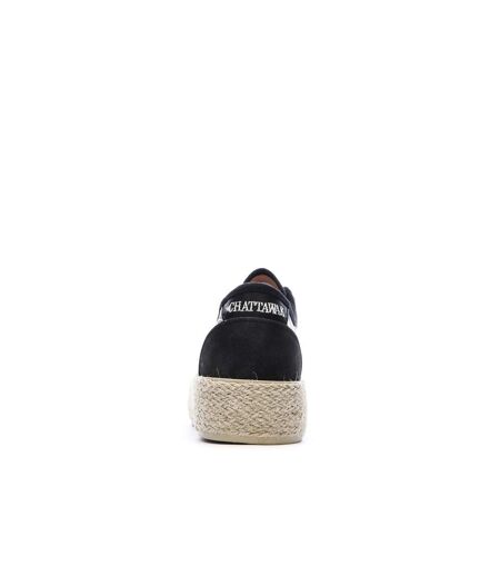 Baskets noir/rose femme chattawak paco