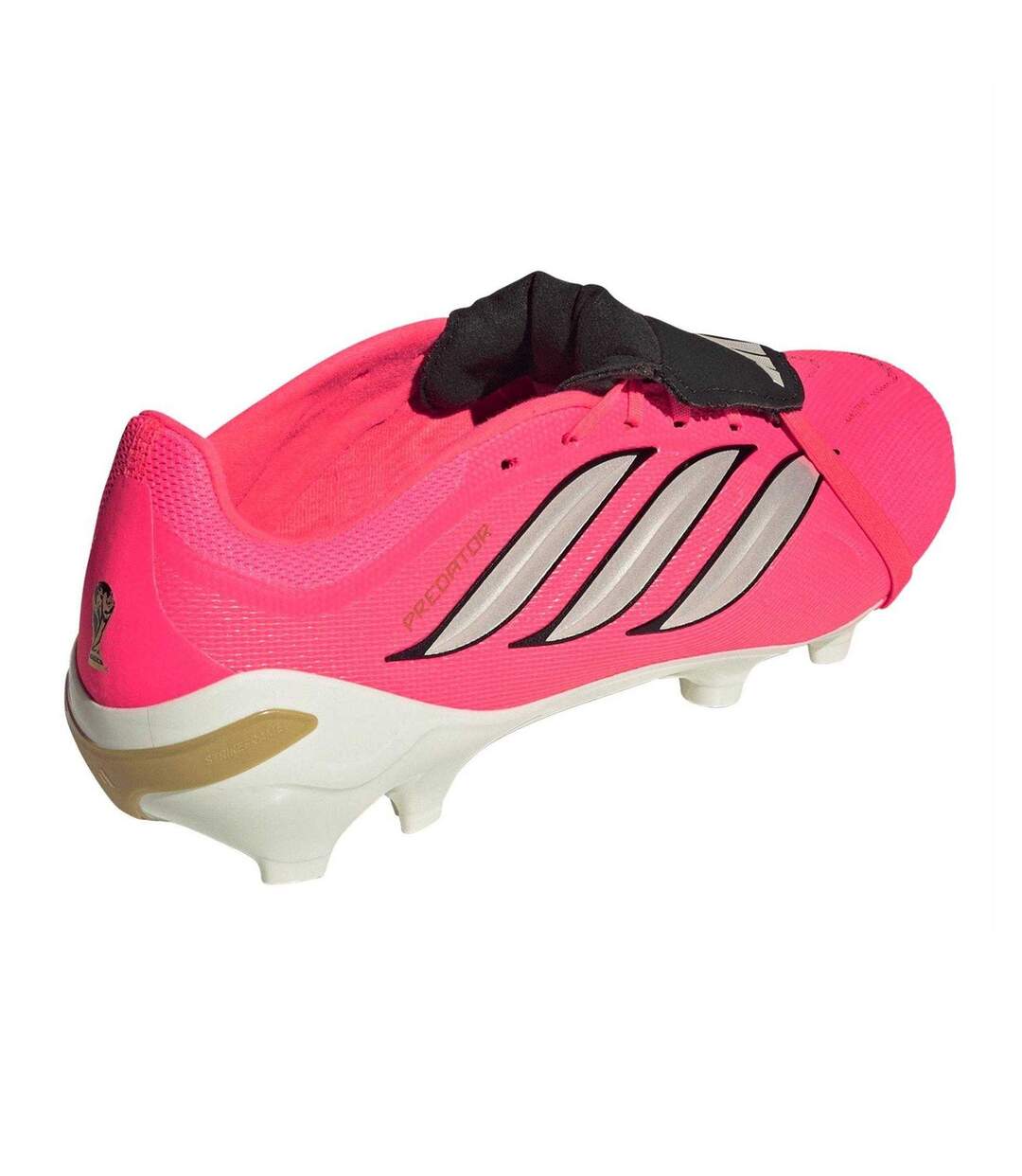Mens Predator 3 Lace Up Firm Ground Football Boots Pink White Adidas-2