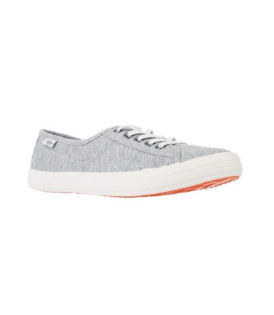 Womens/ladies Chow Chow Summer Jersey Pumps Light Grey Rocket Dog