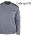 CHALLENGER PARFAIT1 — Sweat molleton gris chiné : chaleur 320 g et résistance-4