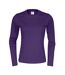 Womens/ladies long-sleeved t-shirt purple Cottover-1