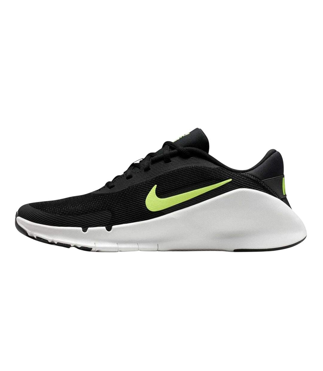 Mens Flex Trainers Black Volt Nike-3