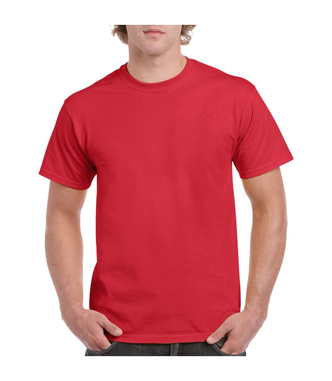 T-shirt Adulte Rouge Gildan-1