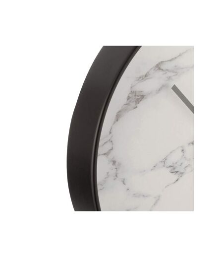 Paris Prix - Horloge Murale Design marbre 40cm Noir