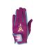 Gants d´équitation thelwell collection enfant violet / bleu mer Hy-1