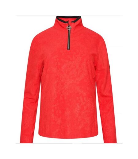 Dare 2B Womens/Ladies Half Zip Long-Sleeved Fleece Top (Volcanic Red) - UTRG8110