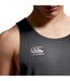 Mens Super Light Tank Top Black Gunmetal Grey Canterbury-4