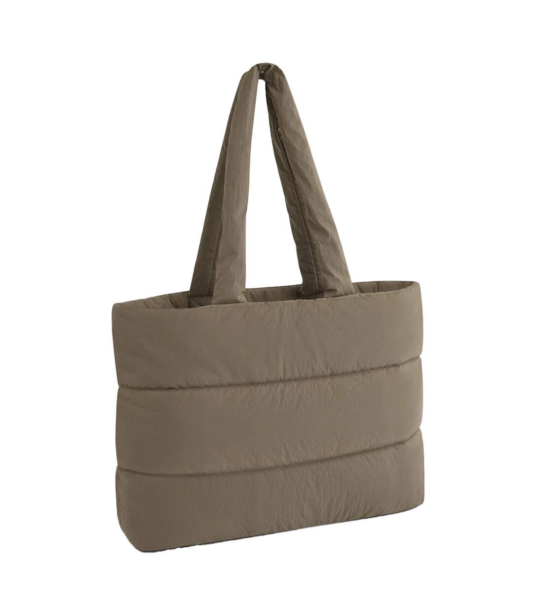 Tote Bag Motif/style Matelassé Taille Unique Terre Verte Naturelle Bagbase-1