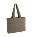 Tote Bag Motif/style Matelassé Taille Unique Terre Verte Naturelle Bagbase-1